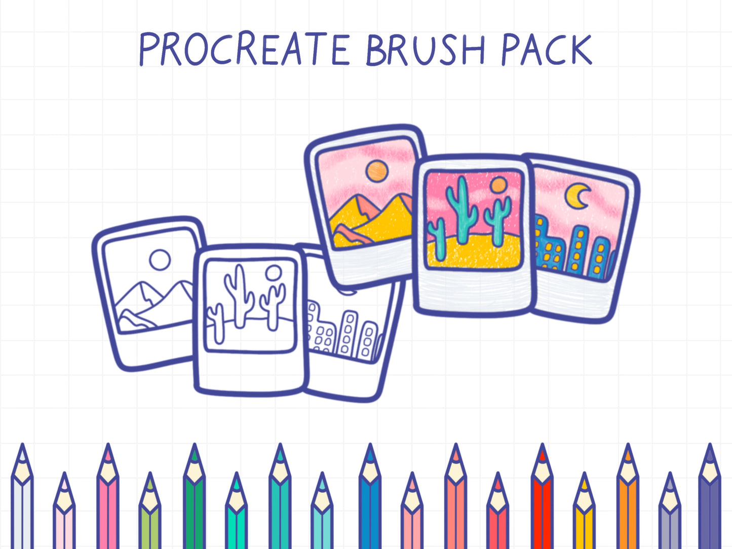 Colored Pencils Procreate Brush Pack