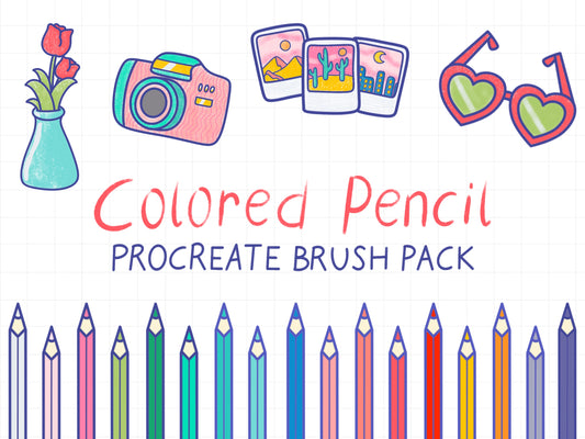 Colored Pencils Procreate Brush Pack