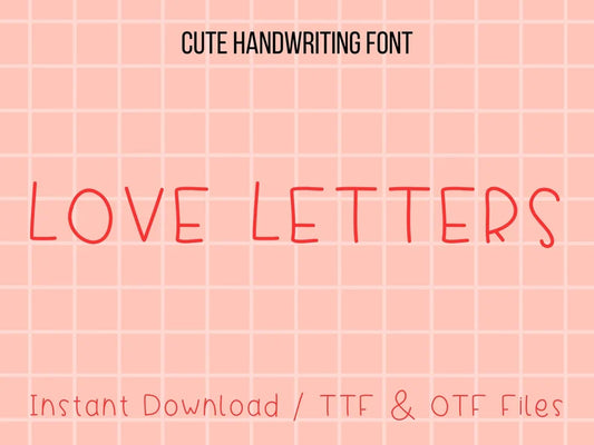 Love Letters Neat Handwriting Font
