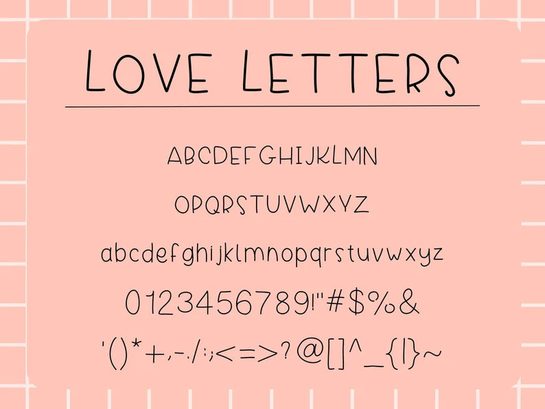 Love Letters Neat Handwriting Font