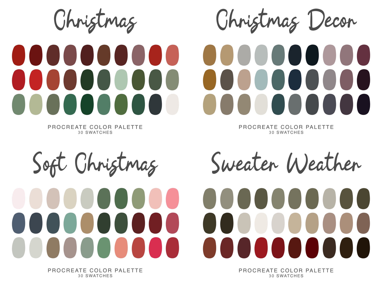 100 Procreate Color Palette pack