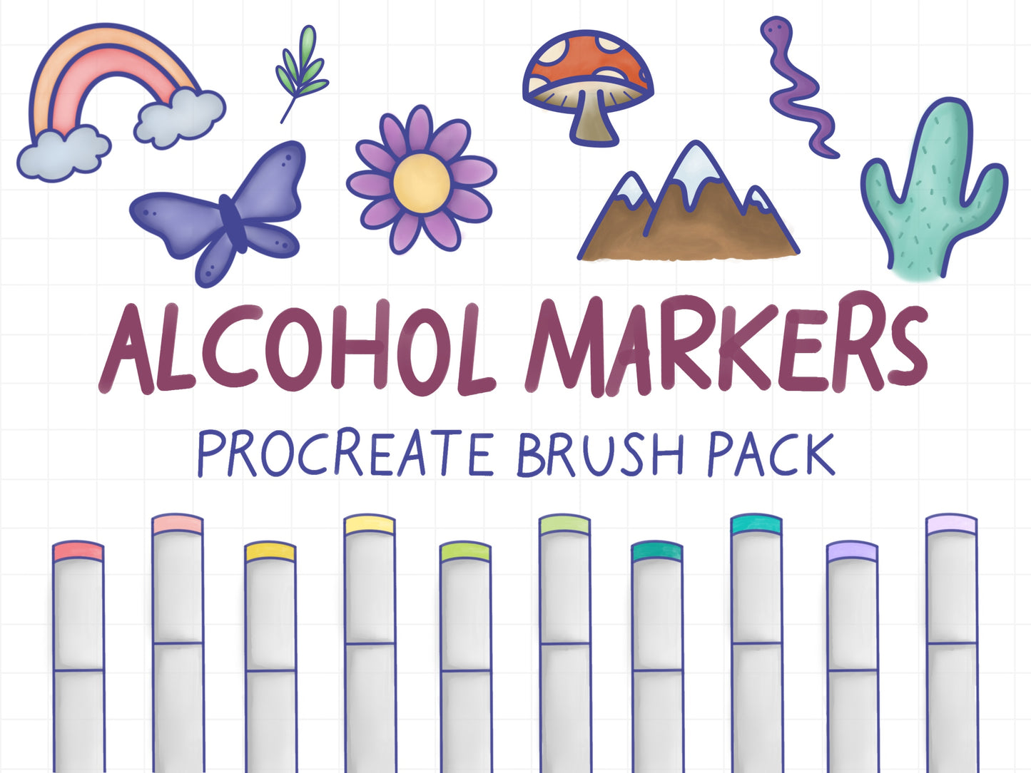 Alcohol Marker Procreate Brush Pack