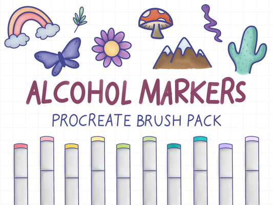 Alcohol Marker Procreate Brush Pack