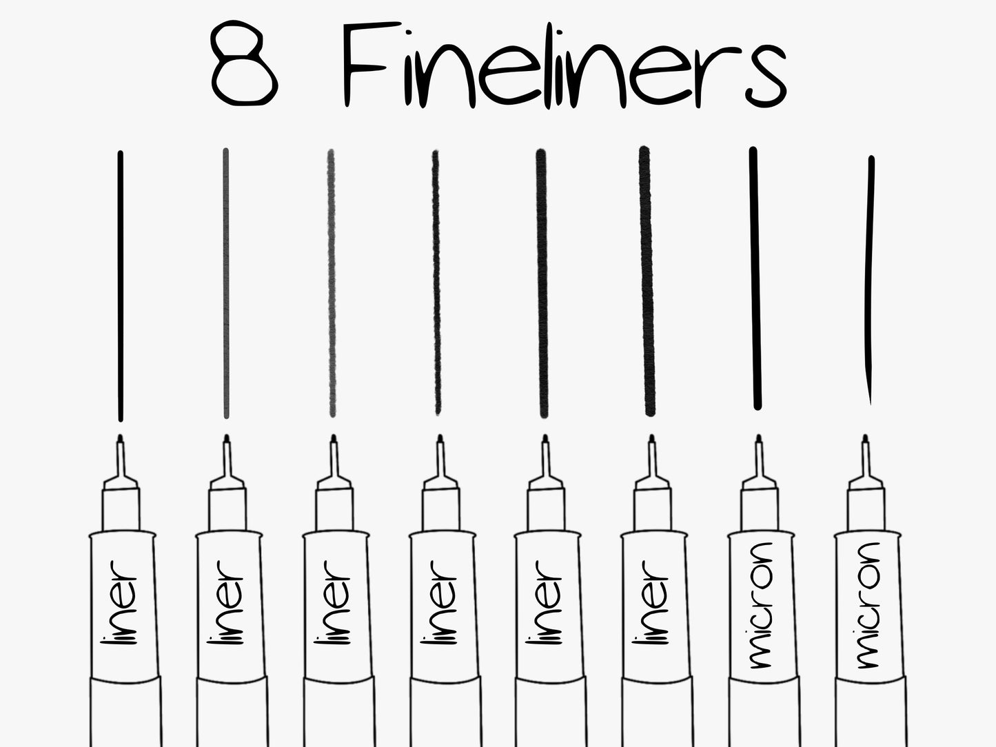 Mega Fine Liner Brush Set for Procreate
