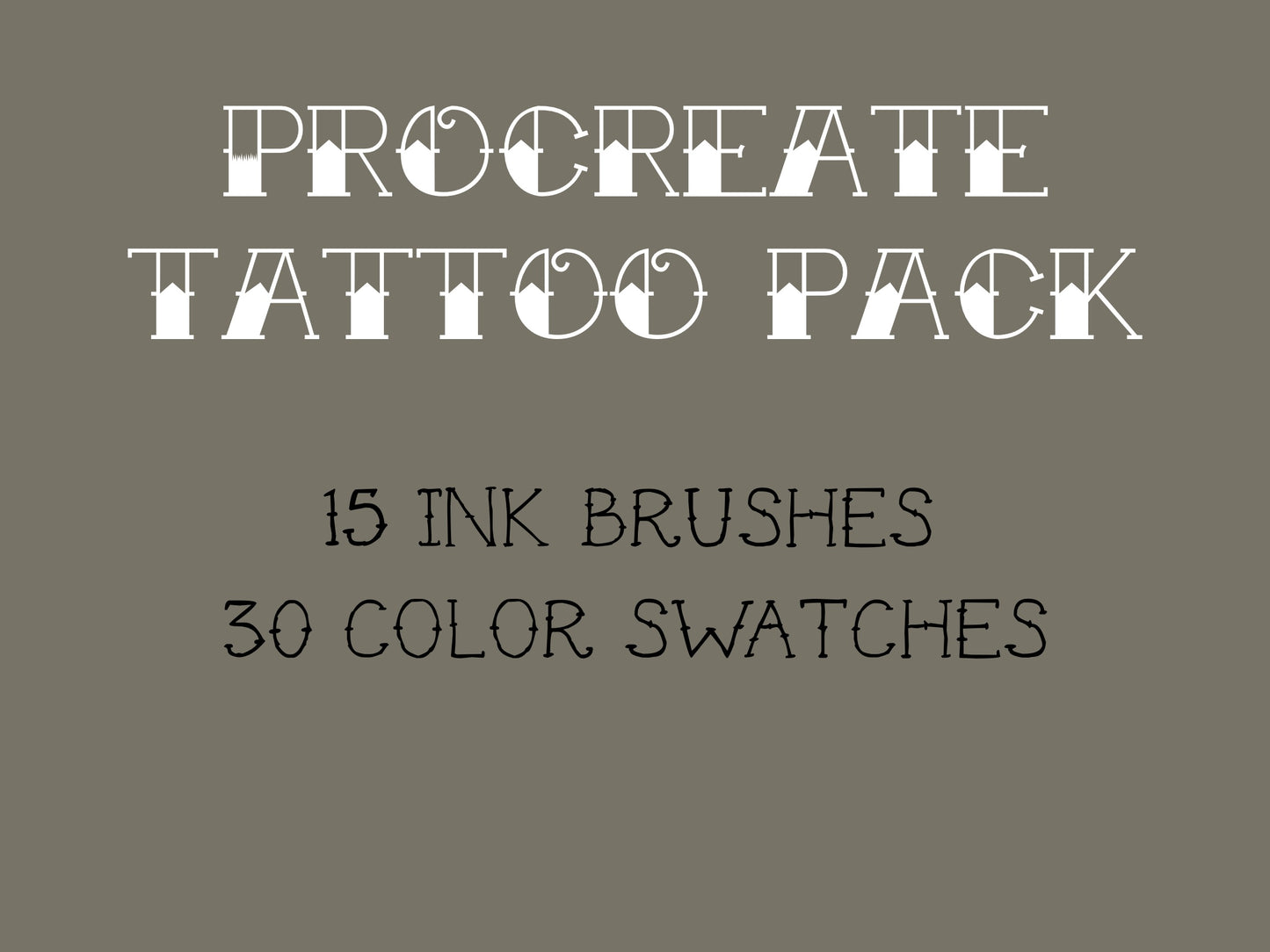 Procreate Ink Tattoo Brushes