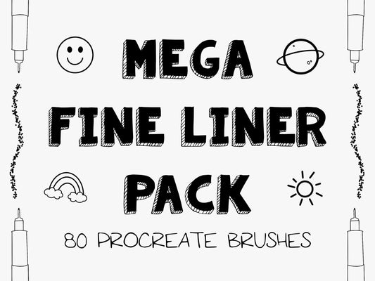Mega Fine Liner Brush Set for Procreate
