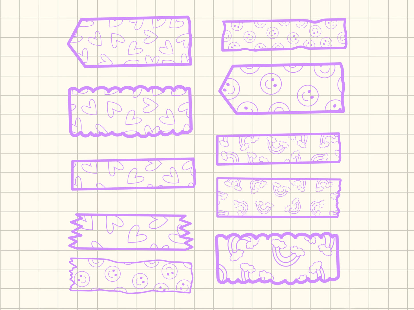 Washi tape Procreate brush stamp