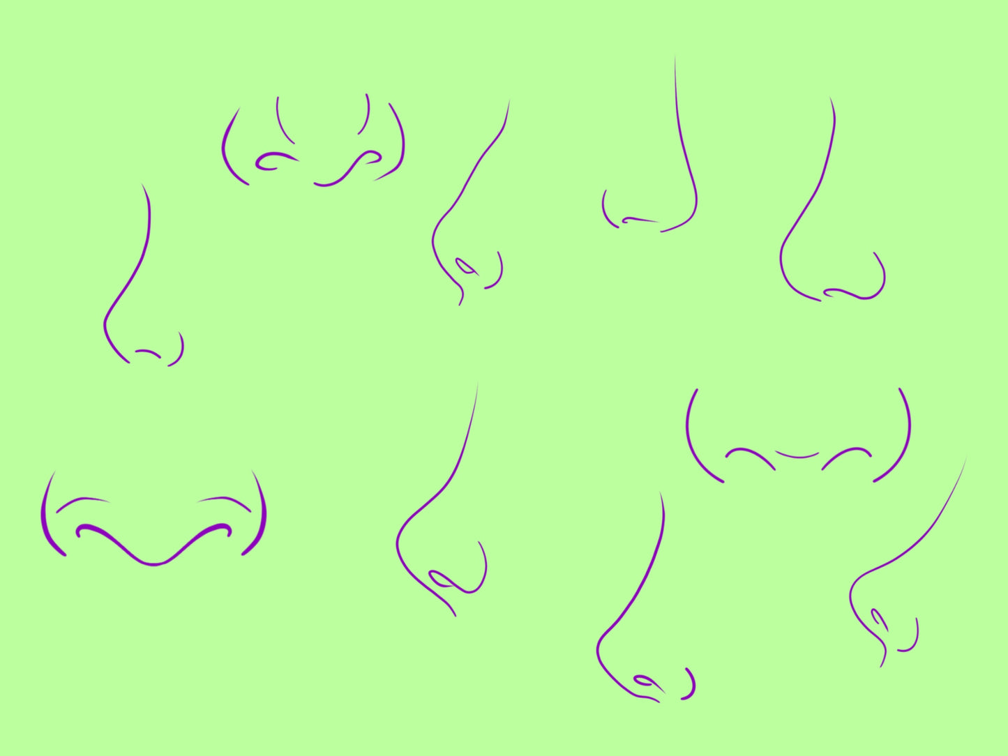 Procreate Nose Grid Stamp Brush