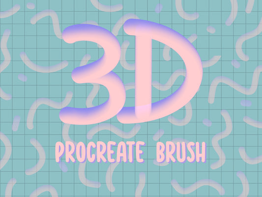 3D Procreate brush set