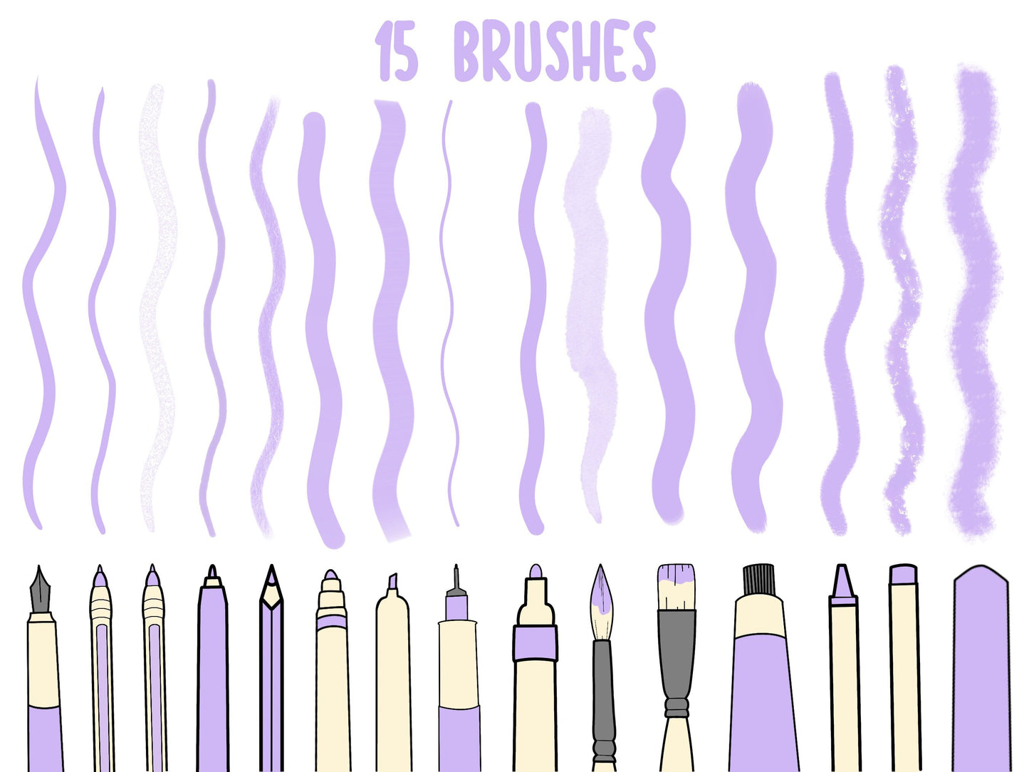 Ultimate Procreate coloring brush pack